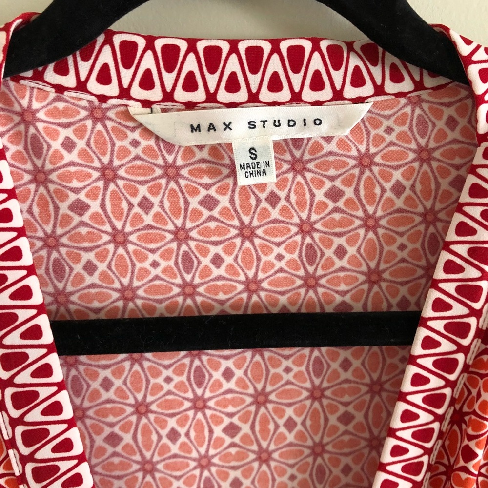 Max Studio red wrap dress - Picture 3 of 5